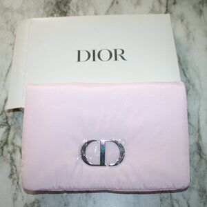DIOR Pouch Makeup Bag Clutch Soft Baby Pink Cosmetic Carry All New in Box